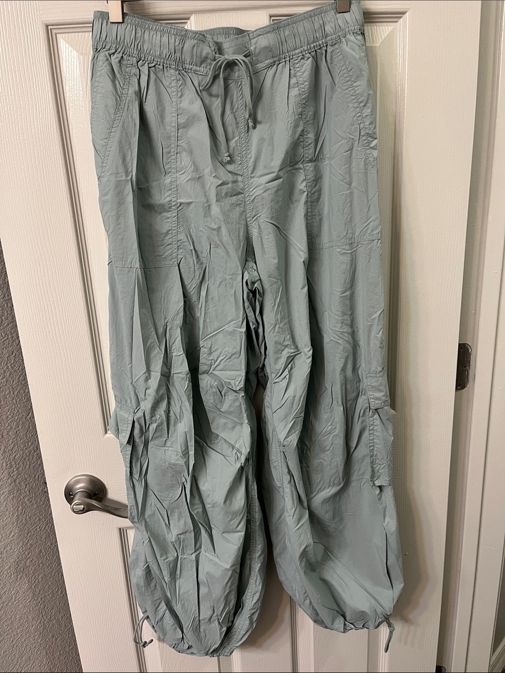 Daily Practice by Anthropologie Tapered Drawstring Parachute Pants